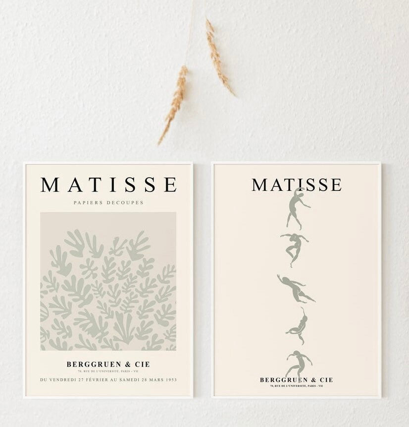 Matisse set of 2 neutral prints