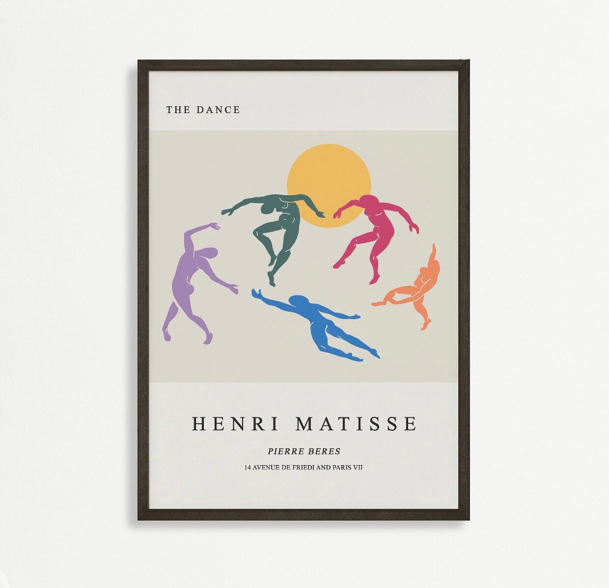 Henri Matisse set of six colourful prints | mid century art | gallery wall print Set | Rainbow Prints | Colourful Print Set | Matisse