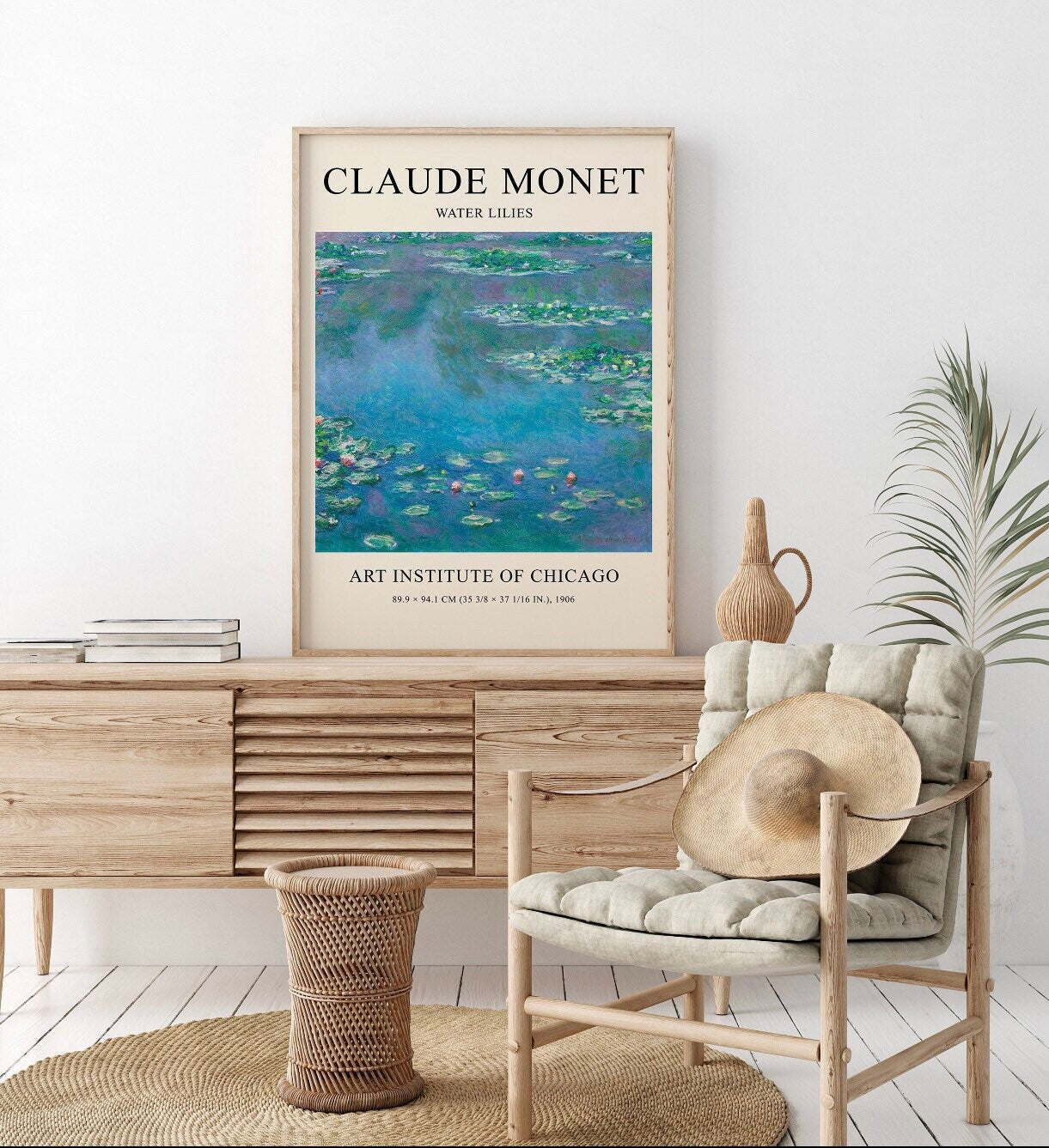 Claude Monet water lilies print | landscape artist | famous artist print | art print | Claude Monet Poster