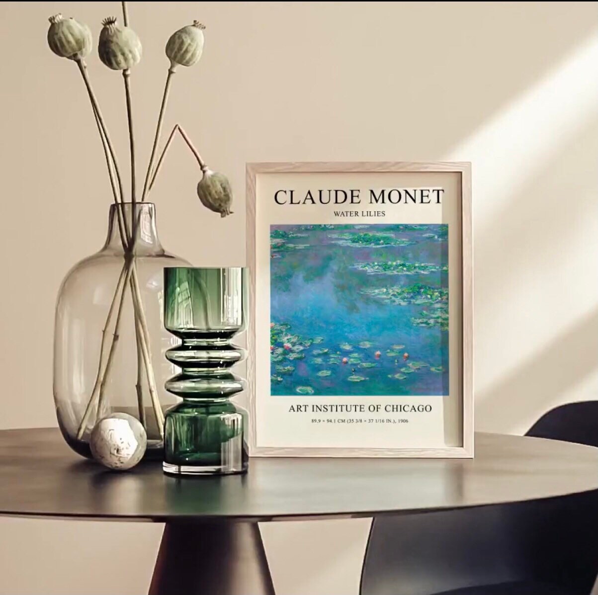 Claude Monet water lilies print | landscape artist | famous artist print | art print | Claude Monet Poster