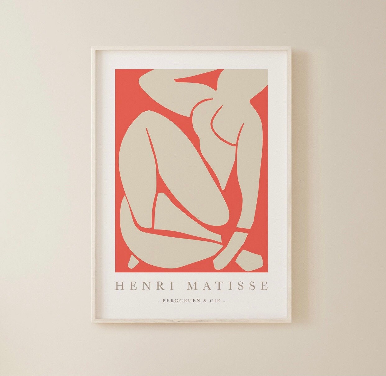 Set of 3 Henri Matisse prints | Matisse the cut outs | nude woman art | famous artist print | neutral art