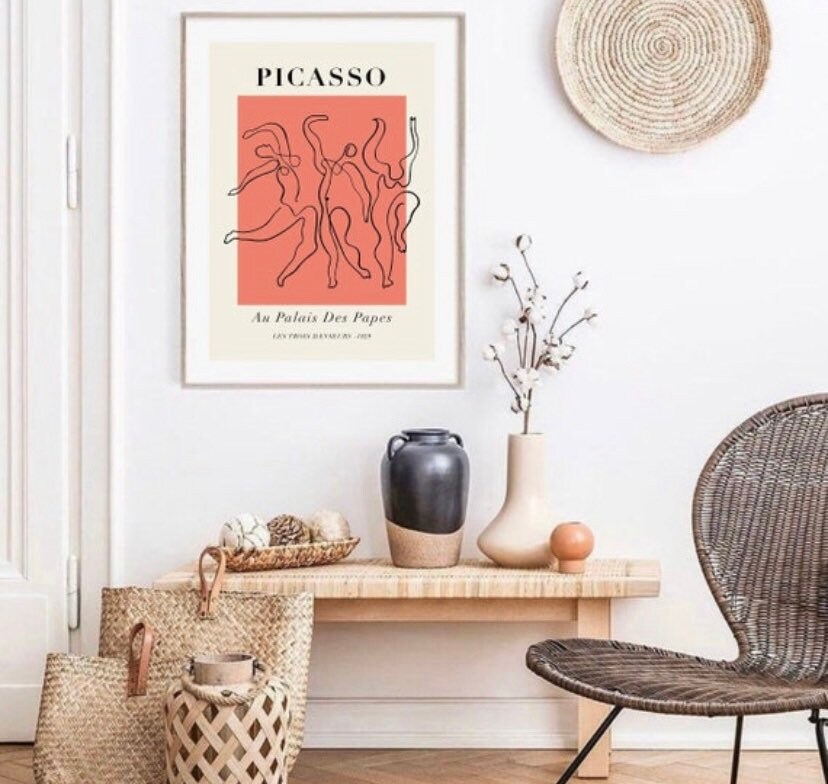 Picasso line art print | women line art poster | mid century art | famous artist print | Pablo Picasso print