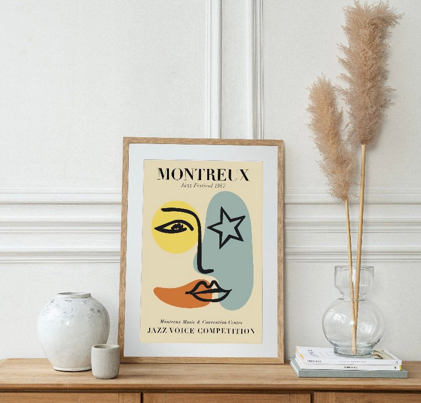 Montreux Jazz festival 1967 Colourful Print Fizzy Art