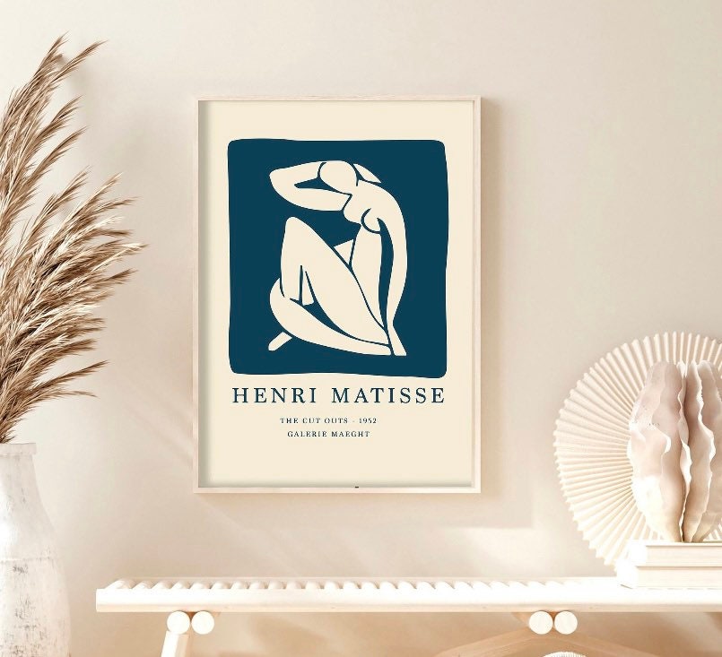 Gallery Wall Art Set Of 3 Prints, Picasso Print, Picasso Poster, Matisse Print, Matisse Poster, Gallery Wall Bundle, Blue Set, Picasso art