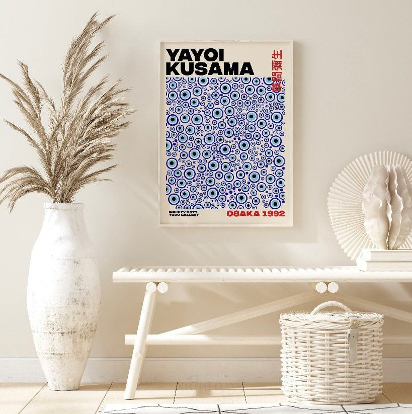 Yayoi Kusama Evil Eye | Yayoi Kusama Print |Yayoi Kusama Poster, Yayoi Kusama Art Print | Exhibition Poster | Japanese Art