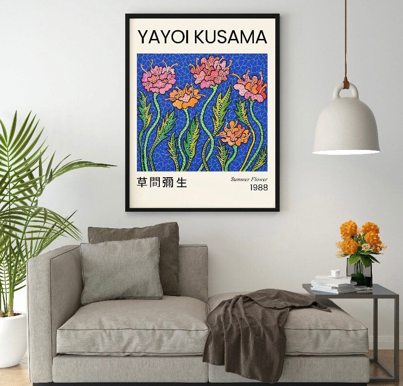 Yayoi Kusama | Summer Flower 1988 | Yayoi Kusama Print | Yayoi Kusama Poster | Japanese Art Print