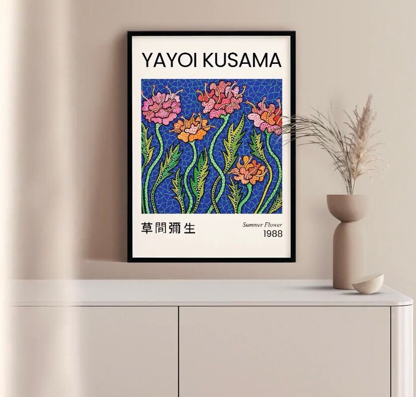 Yayoi Kusama | Summer Flower 1988 | Yayoi Kusama Print | Yayoi Kusama Poster | Japanese Art Print