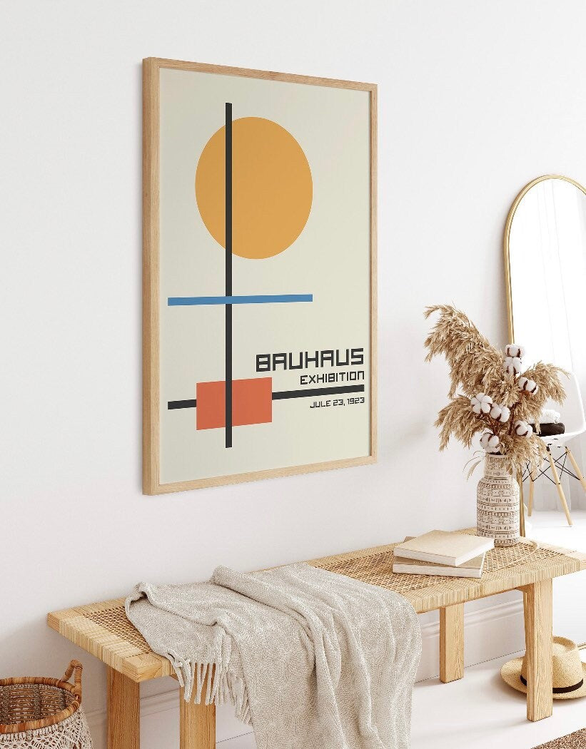 Bauhaus Set of 3 Prints | Modern Gallery Wall Set | Exhibition posters | bright retro prints