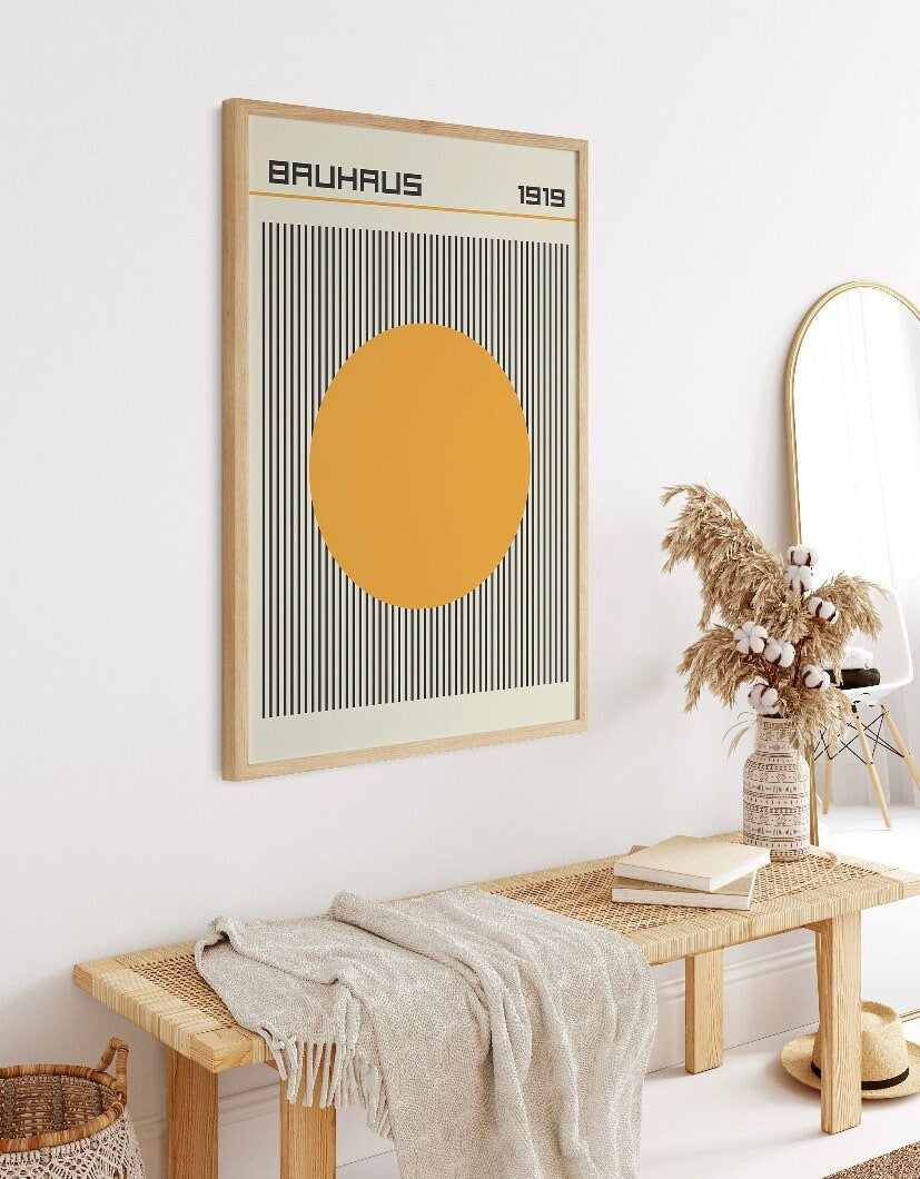 Bauhaus Set of 3 Prints | Modern Gallery Wall Set | Exhibition posters | bright retro prints