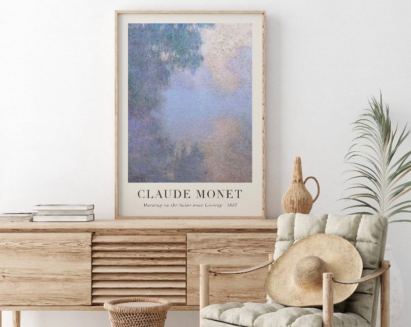 Claude Monet Print | Set of 3 Prints | Gallery Wall Set | Monet Exhibition Poster | Famous Artist Print | Vintage Print