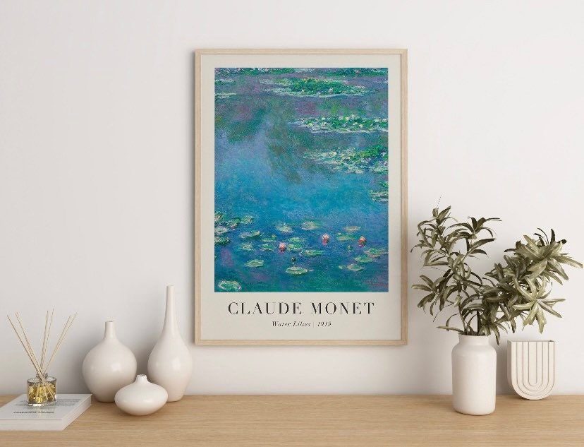 Claude Monet Print | Set of 3 Prints | Gallery Wall Set | Monet Exhibition Poster | Famous Artist Print | Vintage Print