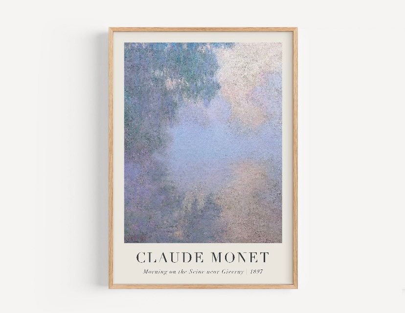 Claude Monet Print | Set of 3 Prints | Gallery Wall Set | Monet Exhibition Poster | Famous Artist Print | Vintage Print