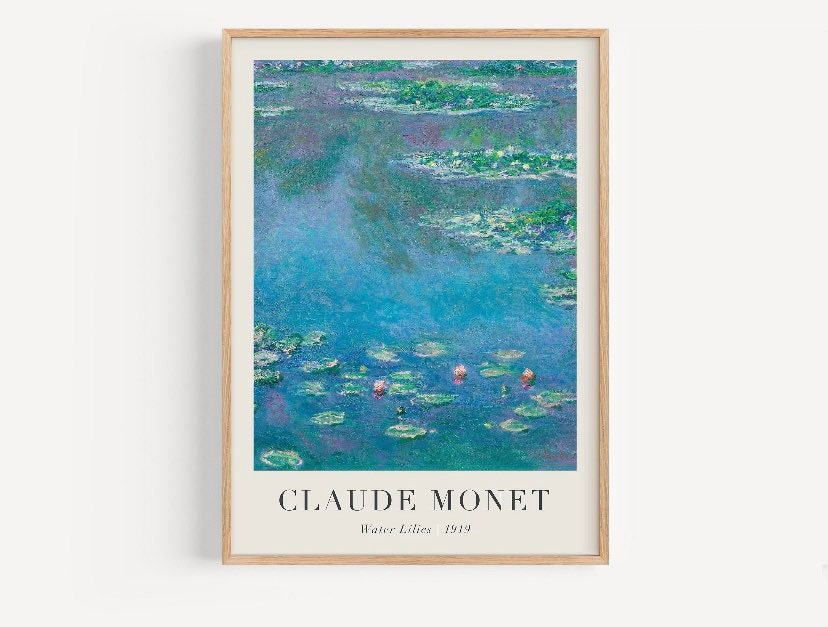 Claude Monet Print | Set of 3 Prints | Gallery Wall Set | Monet Exhibition Poster | Famous Artist Print | Vintage Print