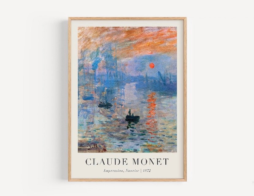 Claude Monet Print | Set of 3 Prints | Gallery Wall Set | Monet Exhibition Poster | Famous Artist Print | Vintage Print