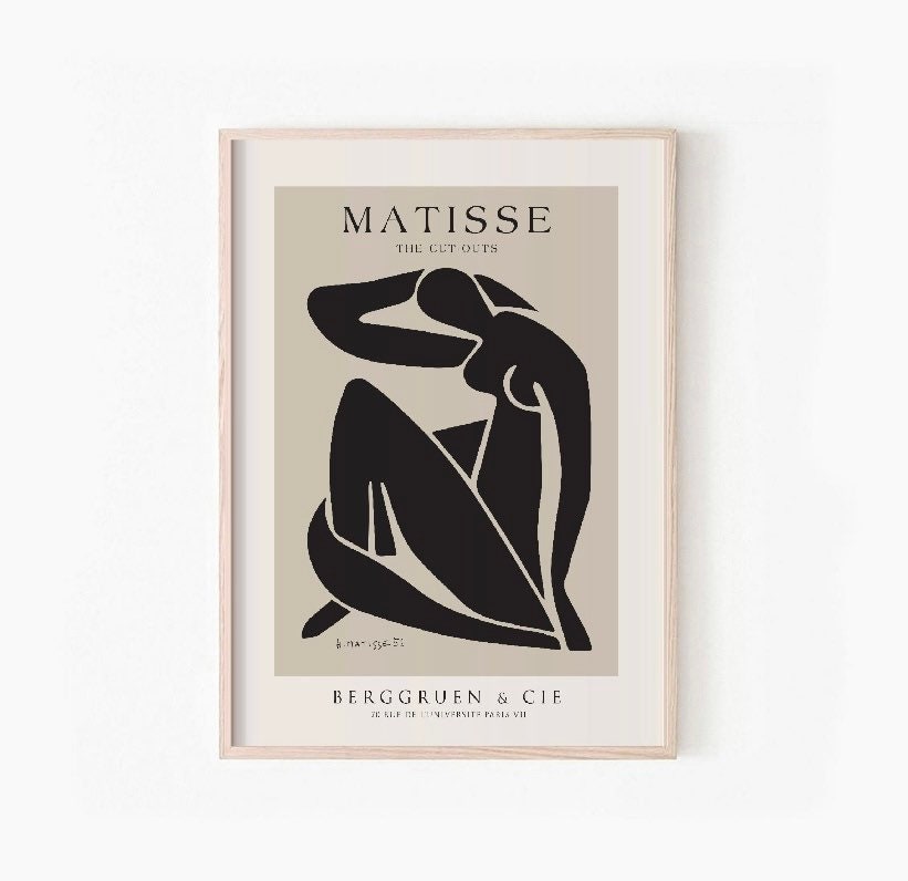 matisse print set | Neutral Art Prints | set of 3 prints | Henri Matisse Poster | Exhibition Wall Set