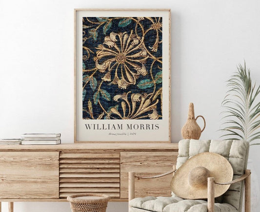 William Morris Print | William Morris Poster | Vintage Wall Art | Botanical Wall Art | Exhibition Poster | Floral Print