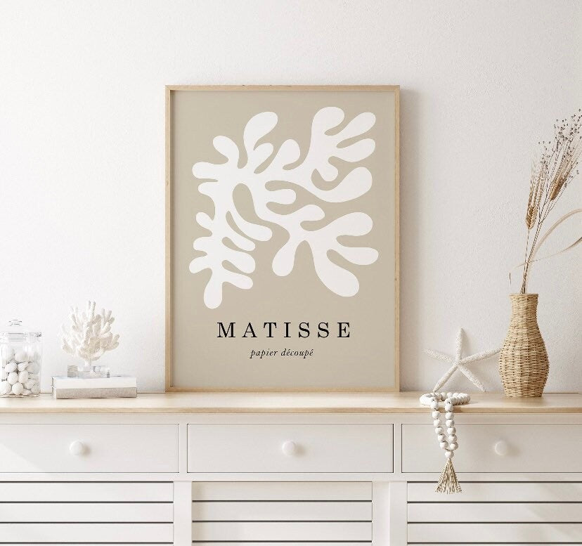 Neutral Wall Art| Set of 3 Prints | Matisse Print | Picasso Print | Flower Market Print | Exhibition Poster | Bird of Peace