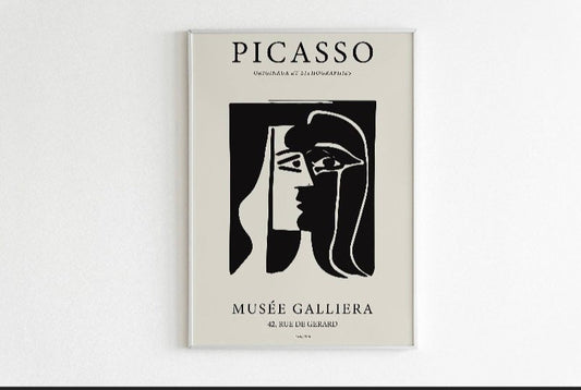 Picasso kiss print | Picasso Kiss Poster | Mid Century Art