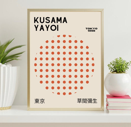 Set Of 3 Prints | Set of 3 Wall Art |Gallery Wall Bundle |Yayoi Kusama Pumpkin Poster |Yayoi Kusama Print Set |Yayoi Kusama Set 3 Prints |