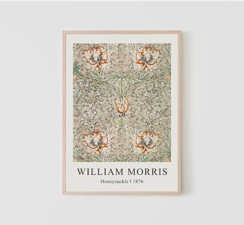 William Morris set of three | Set of 3 Wall Art |Vintage Botanical Prints |Floral Art Prints |Museum Exhibition Poster |Botanical Print Set